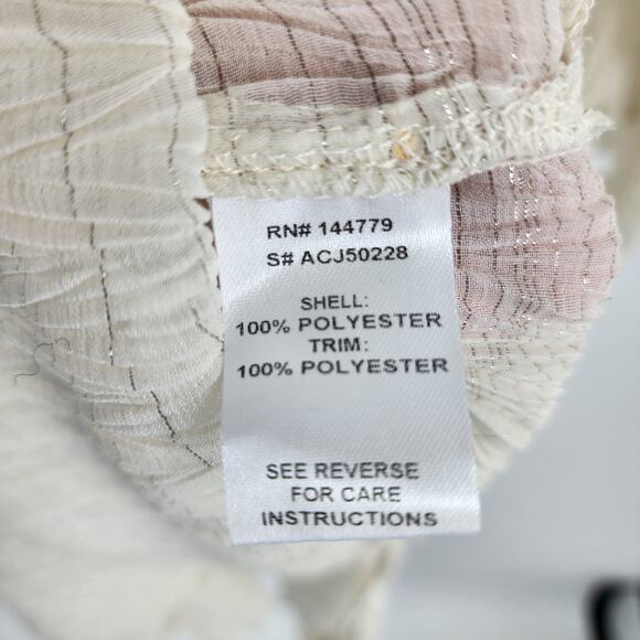 Vici x Summer of Diane Gauzy Lightweight Midi Beach Cover Up Tie Size Large - Picture 3 of 5